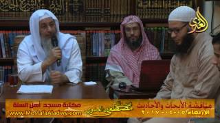 مناقشة الأبحاث والأحاديث بمكتبة مسجد أهل السنة بمنية سمنود 05 04 2017 3