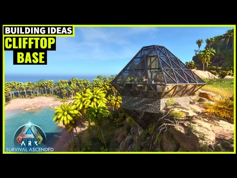 How To Build A Clifftop Base & Interior | Ark Survival Ascended