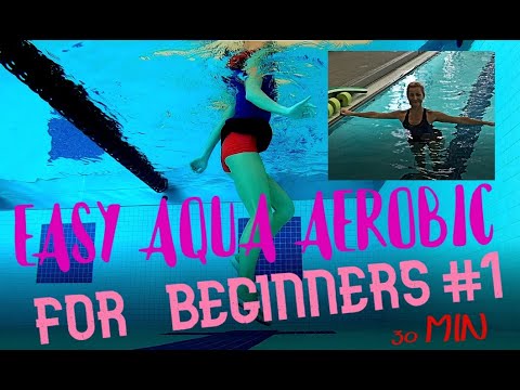 Beginners Aqua Aerobic: Easy Pool Workout #1