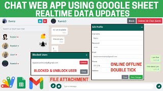 Chat Web App Using Google Sheet & Appscript V2 | C18