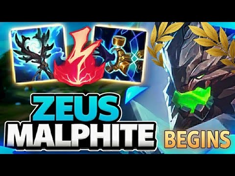 ZEUS Malphite BEGINS — This build will SHOCK you