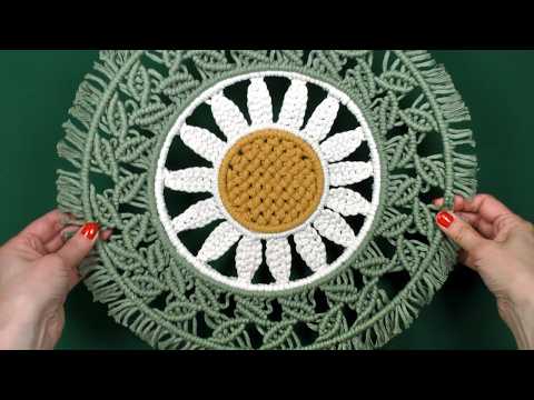 DIAMOND MESH MACRAME TABLECLOTH PATTERN TUTORIAL