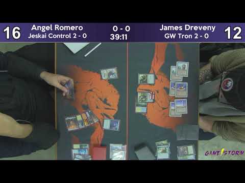 Angel Romero (Jeskai Control) vs James Dreveny (GW Tron) - Sunday Night Modern 1/27/19