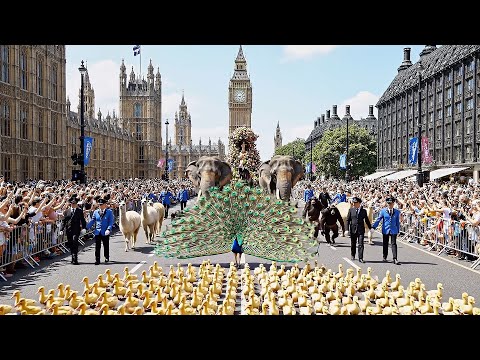 UNBELIEVABLE Real Animals Parade in LONDON 2026 — FULL 4K HDR Street Spectacle (Must-See!)