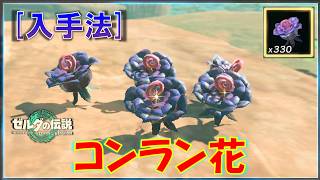 【ゼルダの伝説ティアキン】「コンラン花」が大量に手に入る場所！地底で大量にゲットできます！