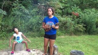 Alyssa Raghunandan - We don&#39;t talk anymore cover.  Around the camp fire.   Labor Day 2016