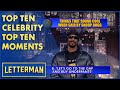 Top Ten Celebrity Top Ten Moments Letterman
