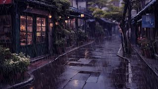 SOM DE CHUVA PARA DORMIR NA VILA JAPONESA