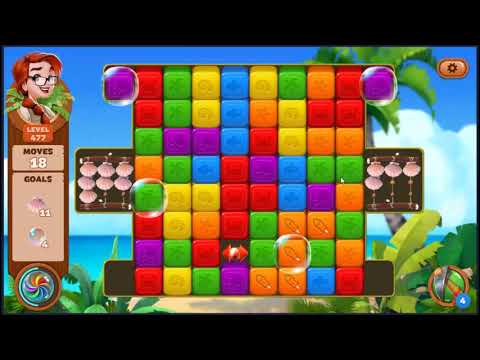 Lost Island Blast Adventure Level 477 - NO BOOSTERS 🏝️ | SKILLGAMING ✔️