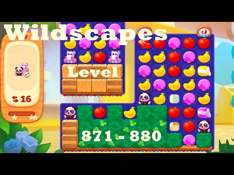 Wildscapes Level 871 - 880 HD Walkthrough | Gameplay | 3 - match game | ios | android | pc | app