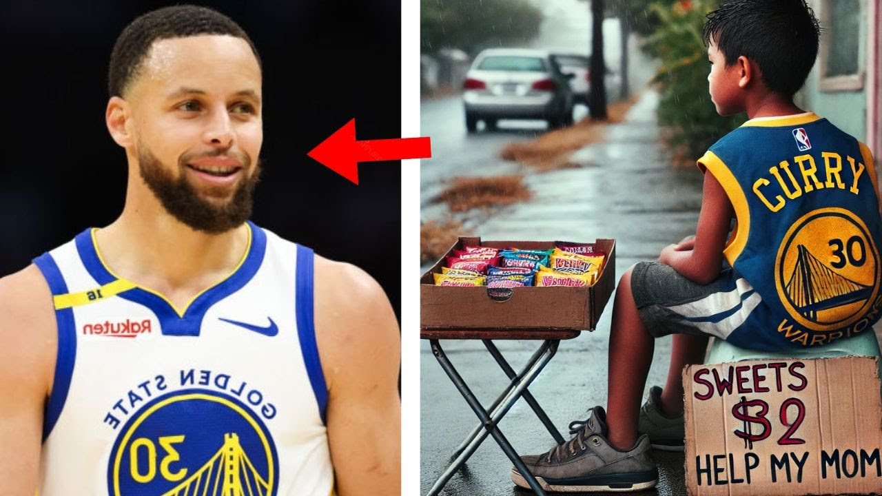 A CHILD WAS SELLING CANDY TO BUY MEDICINE AND RECEIVED AN UNEXPECTED SURPRISE FROM STEPH CURRY
