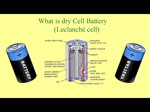 What is Dry Cell battery (Leclanché cell)? and main parts of dry cell battery