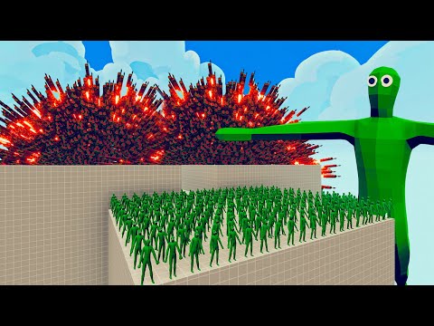 100x ZOMBIE + 1x GIANT vs 1x EVERY GOD   Totally Accurate Battle Simulator TABS