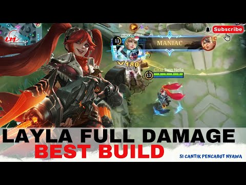 LAYLA FULL DAMAGE.!!! best build layla mlbb 2023