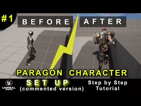 Setup a Free Paragon Character / Unreal Engine 5 tuto step by step (commented version)