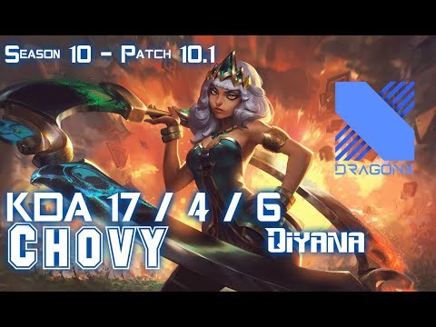 DRX Chovy QIYANA vs NOCTURNE Mid - Patch 10.1 KR Ranked