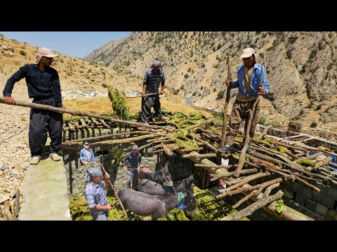 Nomadic Life: Nomads Say Goodbye to Mountain Life ⛰️ | The Nomadic Journey Begins Again 🏞