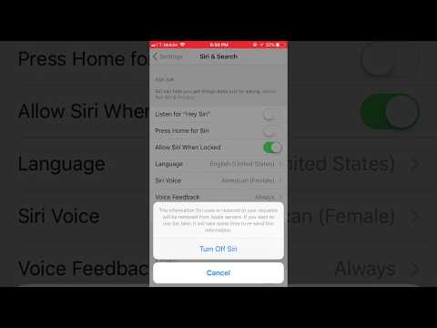 How to disable Siri on IOS 11.0.1