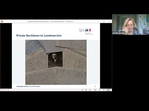 Online-Stammtisch Familienforschung - Private Nachlässe im Landesarchiv