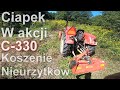 czerwona bestia w akcji c330 328 koszenie kosiarką bijakową efg 135 koszenie nieużytków