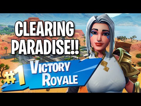 Clearing Paradise Palms!! 11 Frag Solo Victory!! - Fortnite: Battle Royale Gameplay