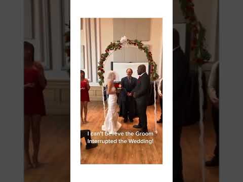 Groom interrupted his wedding and shows video of bride cheating