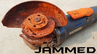 Rusty Jammed Angle Grinder Worst Restoration Ever