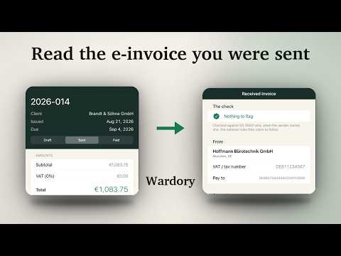 Wardory: E-Invoice & Time video thumbnail