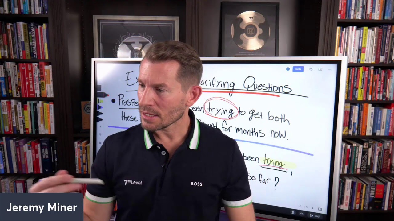 Watch video 9 NEPQ Clarifying Q's to get any prospect to want to OPEN UP!!! Now 9 NEPQ Clarifying Q's to get any prospect to want to OPEN UP!!!