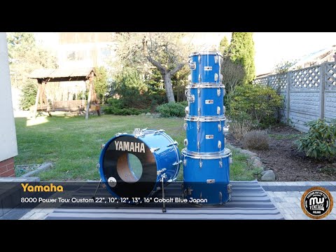 MW-Vintage.pl - Yamaha 8000 Power Tour Custom 22", 10", 12", 13", 16" Cobalt Blue Quick Overview 4K