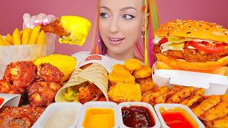 Download lagu ASMR EATING BURGER KING, FRIED CHICKEN, BURGER, NUGGETS, FRIES, CHEESE, FAST FOOD MUKBANG 버거킹 햄버거 먹방 mp3