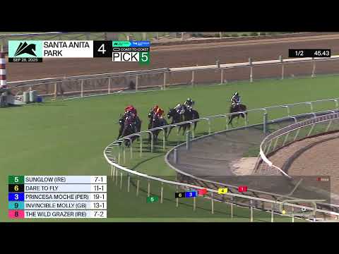 Sunglow (IRE) wins Race 4 on Sunday, September 28 at Santa Anita Park