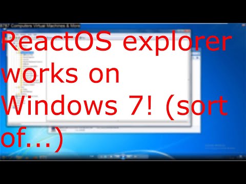 ReactOS explorer works on Windows 7! (sort of)