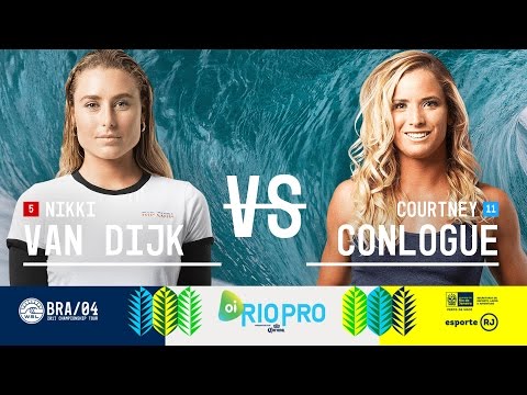Nikki Van Dijk vs. Courtney Conlogue - Round Four, Heat 2 - Oi Rio Women's Pro 2017