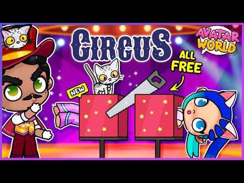 🎪✨ How to BUILD a CIRCUS for FREE in Avatar World! Stands, Stage & Dressing Rooms | PART 3