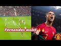 Bruno Fernandes Assist to Cristiano Ronaldo Goal vs Slovakia | Portugal vs Slovakia highlights