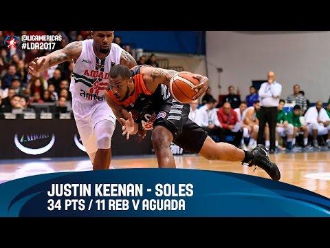 Justin Keenan 34 PTS / 11 REB  vs Aguada - DIRECTV Liga de las Américas 2017
