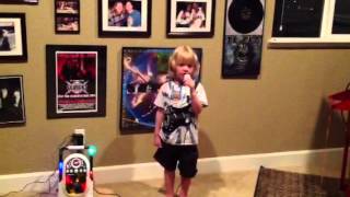5yr old singing Tesla&#39;s Mighty Mouse