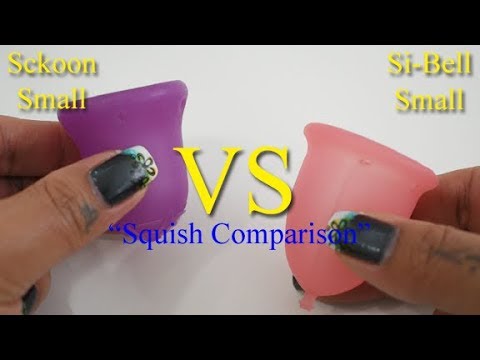Sckoon vs Si-Bell Sm "Squish" - Menstrual Cups