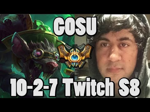 HI IM GOSU TWITCH vs KOG'MAW | RANKED NA CHALLENGER S8 | League of legends
