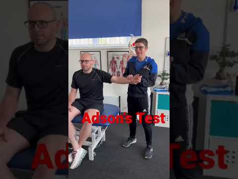 Adson’s test for Thoracic Outlet Syndrome (TOS): Level 5 Sports Massage course