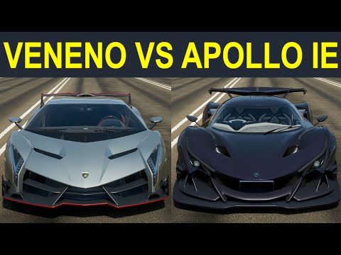 Forza Horizon 4: Lamborghini Veneno vs. Apollo Intensa Emozione Drag Race