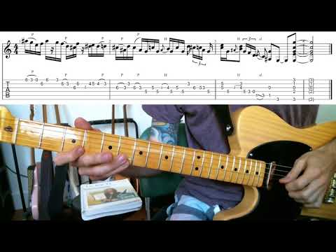 Greg Koch lick in G w/notation & TAB
