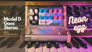 Video thumbnail for Model D goes stereo With Planetarium 3 by Neon Egg by Shaper Sound