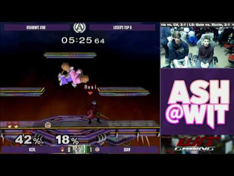 KCal (Fox, Marth) vs Quin (ICs) - ASH@WIT #88 Melee Loser's Top 8