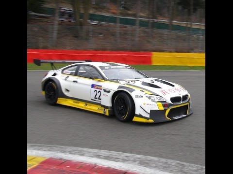 BMW M6 GT3 Sounds Testing @  Spa Francorchamps 2016