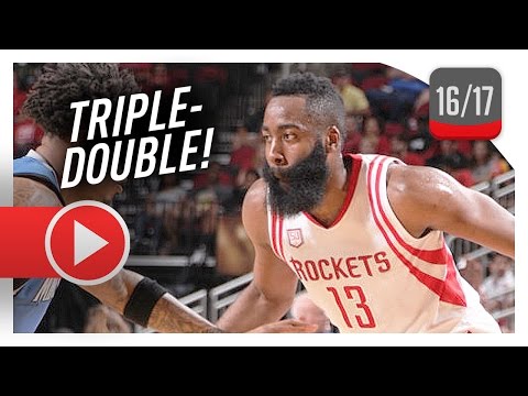 James Harden Triple-Double Highlights vs Timberwolves (2017.04.12) - 27 Pts, 12 Ast, 10 Reb, SICK!