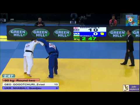 Judo 2014 European Championships Montpellier: Gogotchuri (GEO) - Nhabali (UKR) [-90kg]