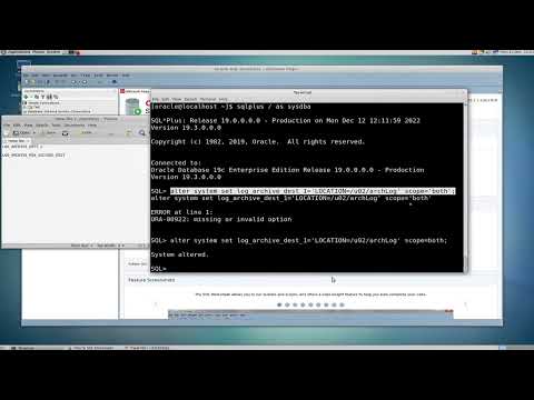 Oracle Database how to change archive log directory