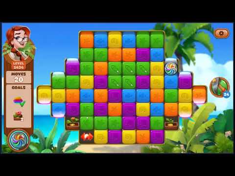 Lost Island Blast Adventure Level 1434 - NO BOOSTERS 🏝️ | SKILLGAMING ✔️